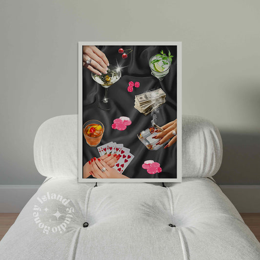 Poker Night Poster - Black