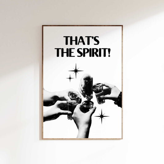 That's the spirit cocktail poster