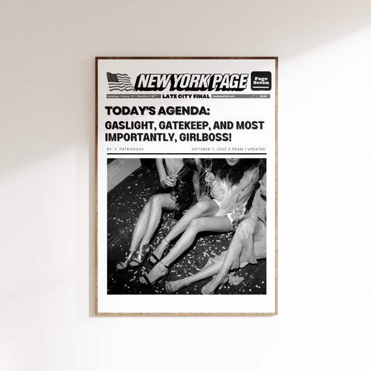 Newspapers Gaslight, Girlboss, Gatekeep - Digital