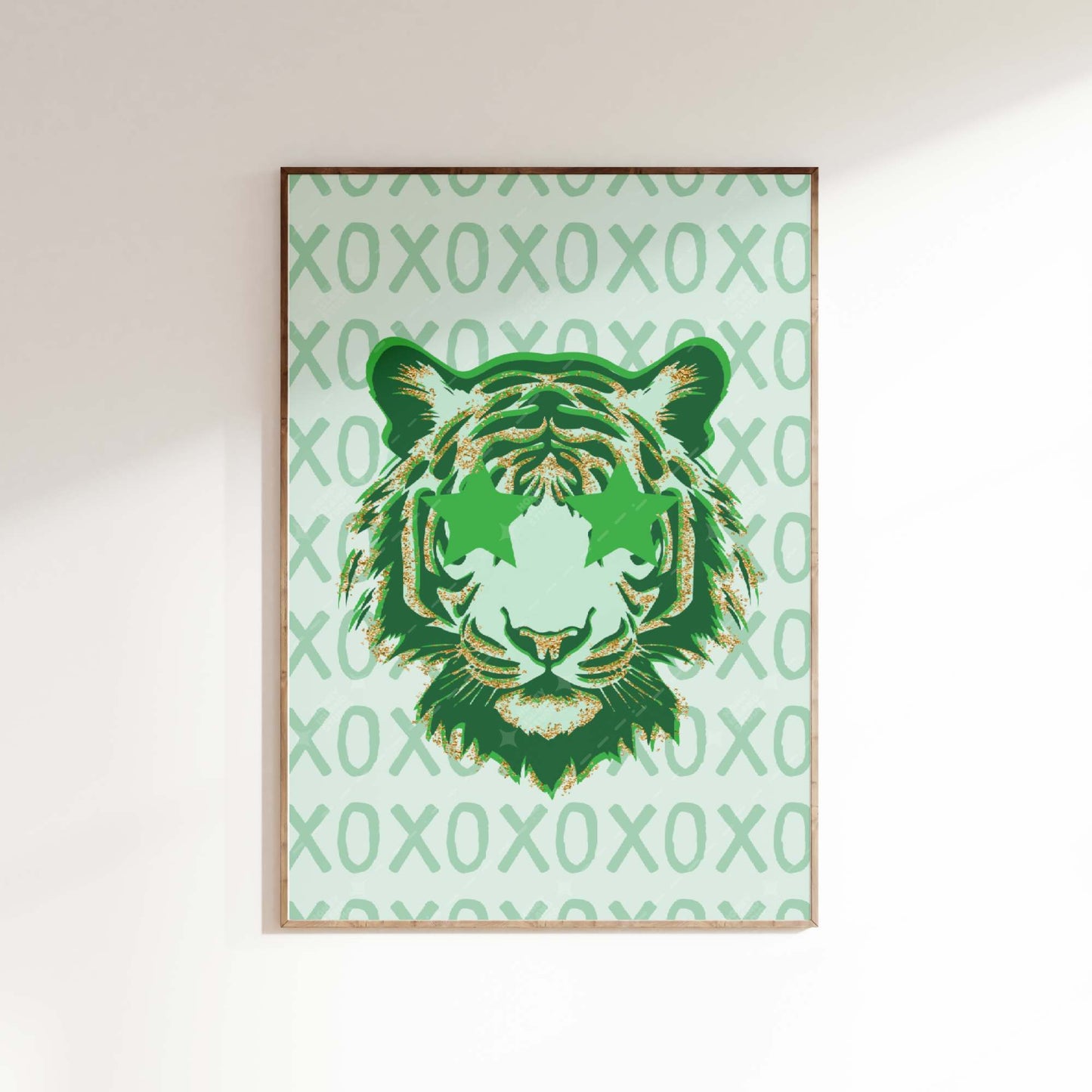 Tiger preppy wall art Poster