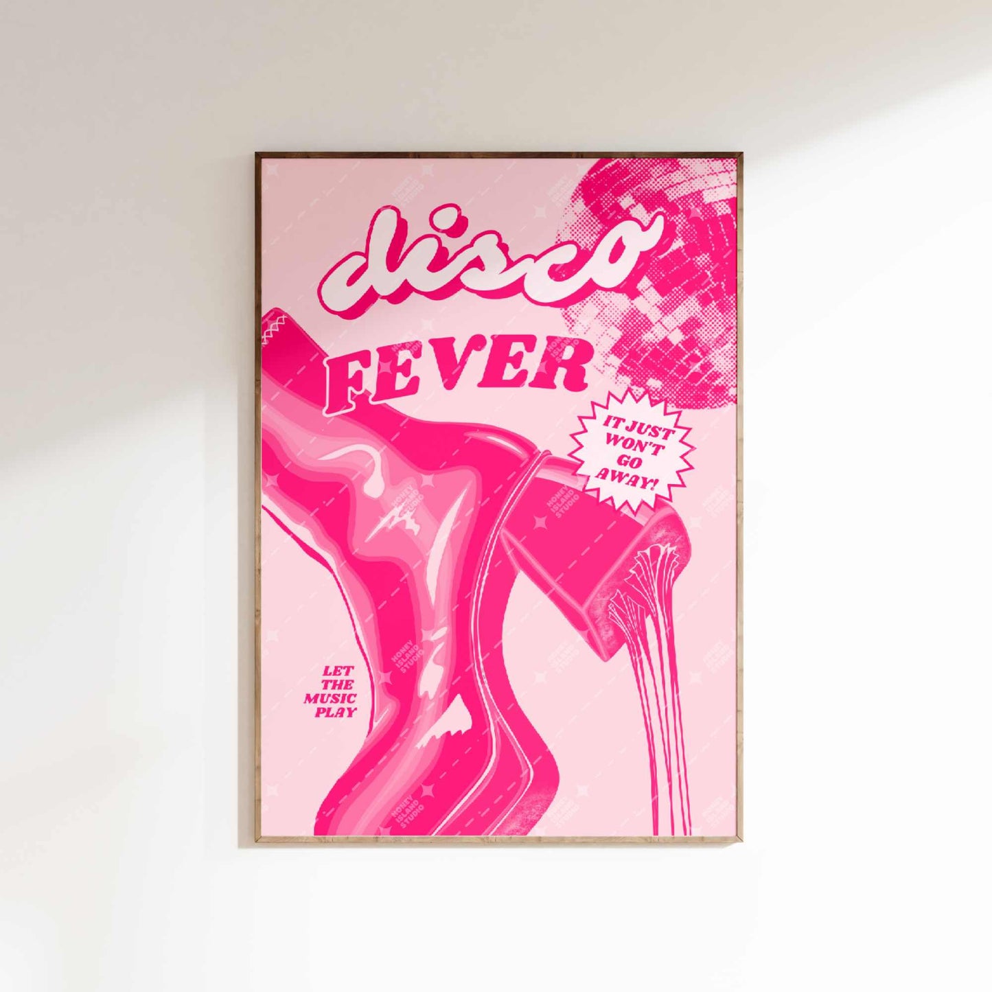 Disco Kicks Poster - Pink