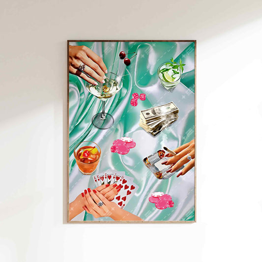 Poker Night Poster - Green