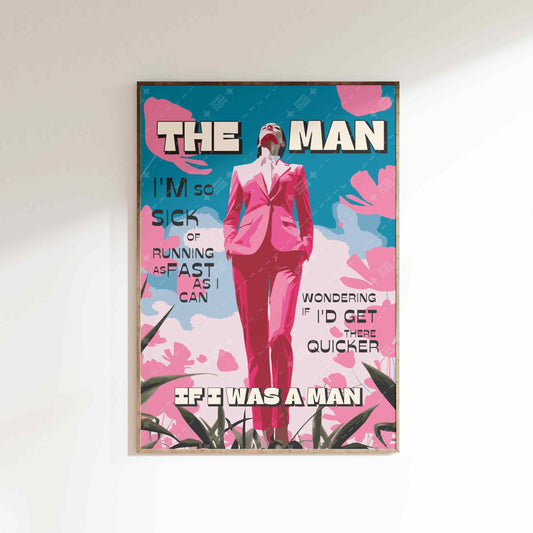 Taylor The Man Lyric Poster