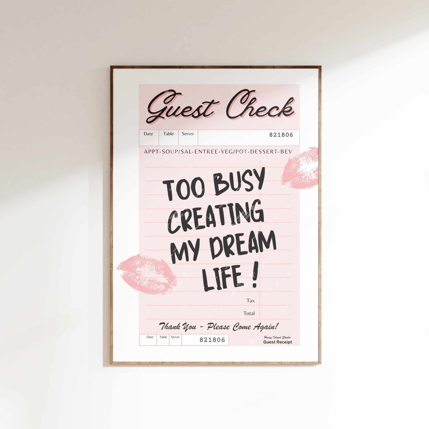 Guest Check Dream Life - Digital