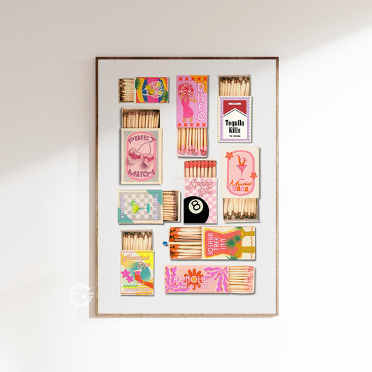Vintage Matchbox Poster