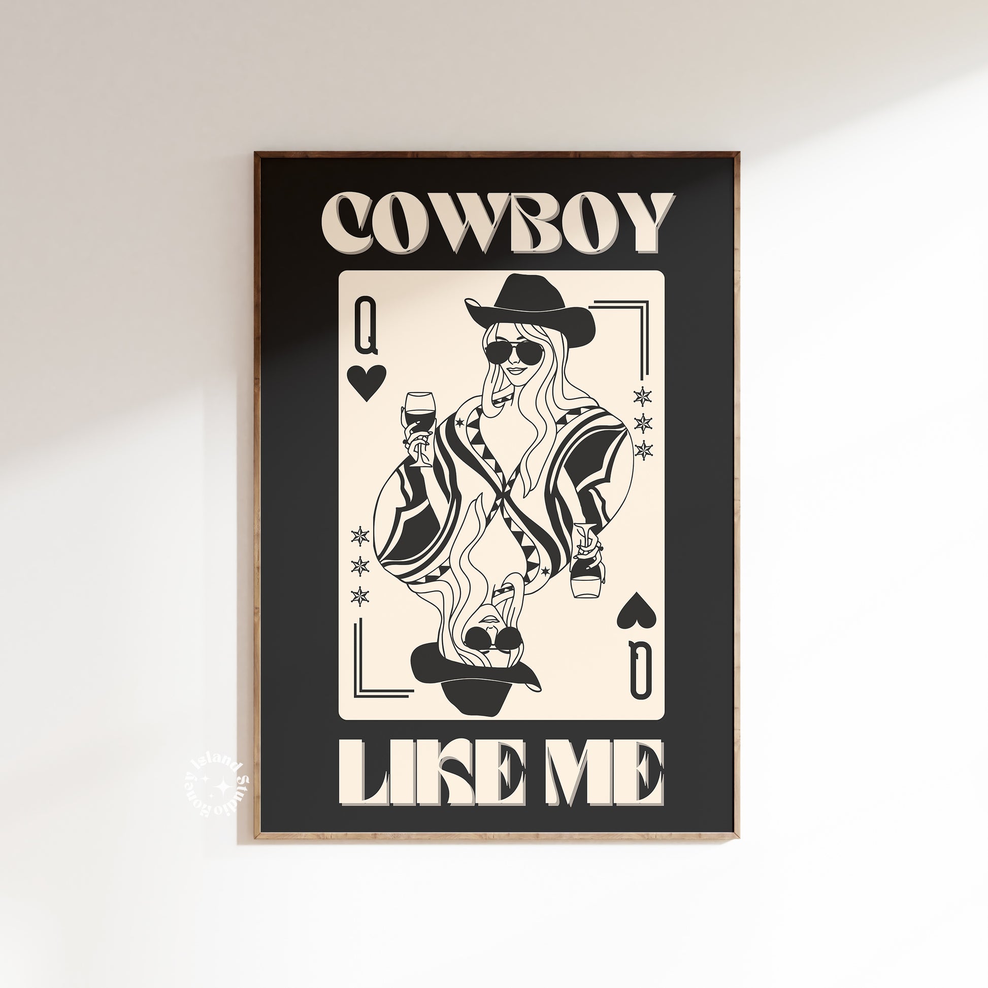 cowboy like me wall art, matte poster, taylor music posters prints