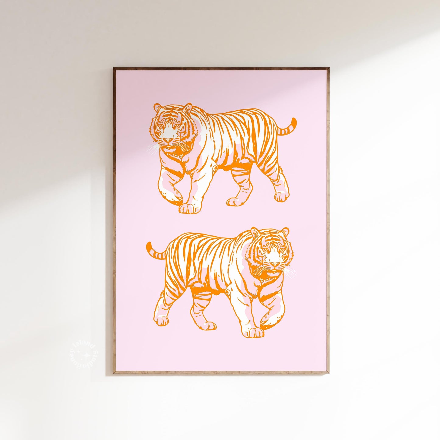 Pink Tiger Preppy Poster