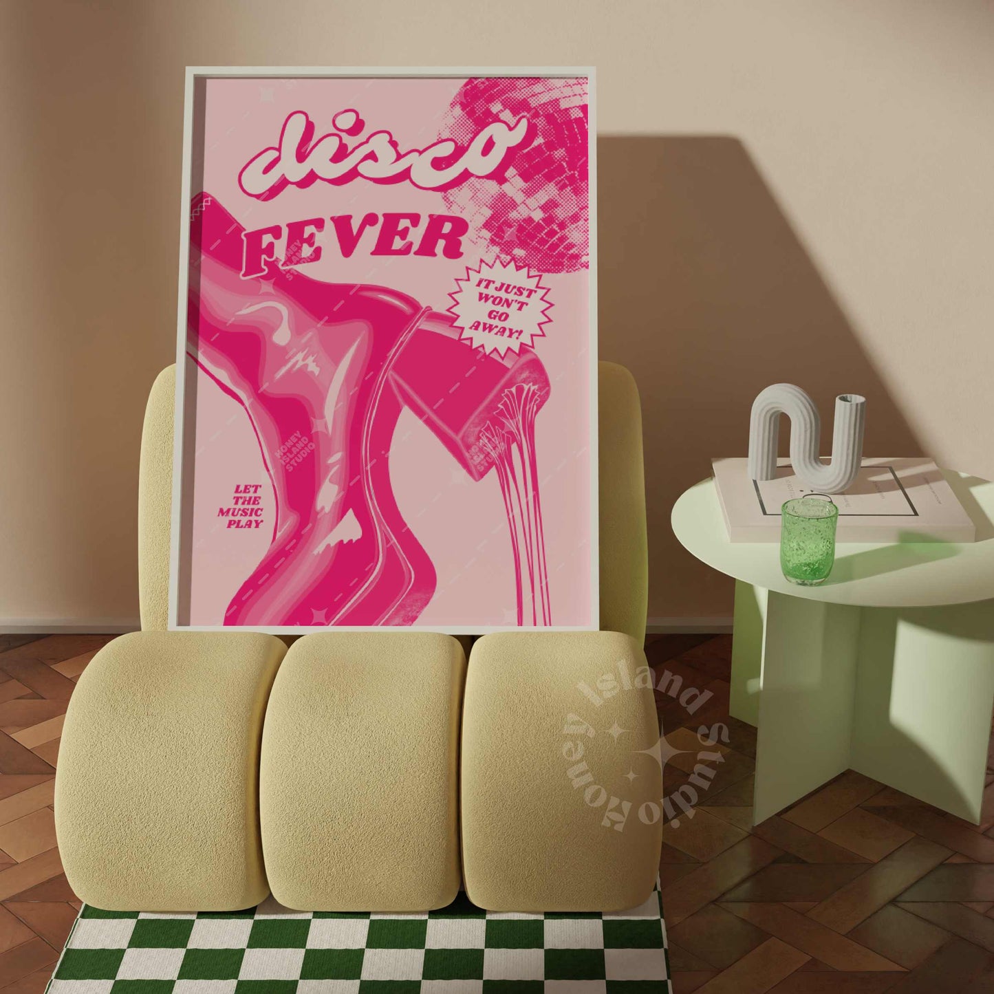 Disco Kicks Poster - Pink
