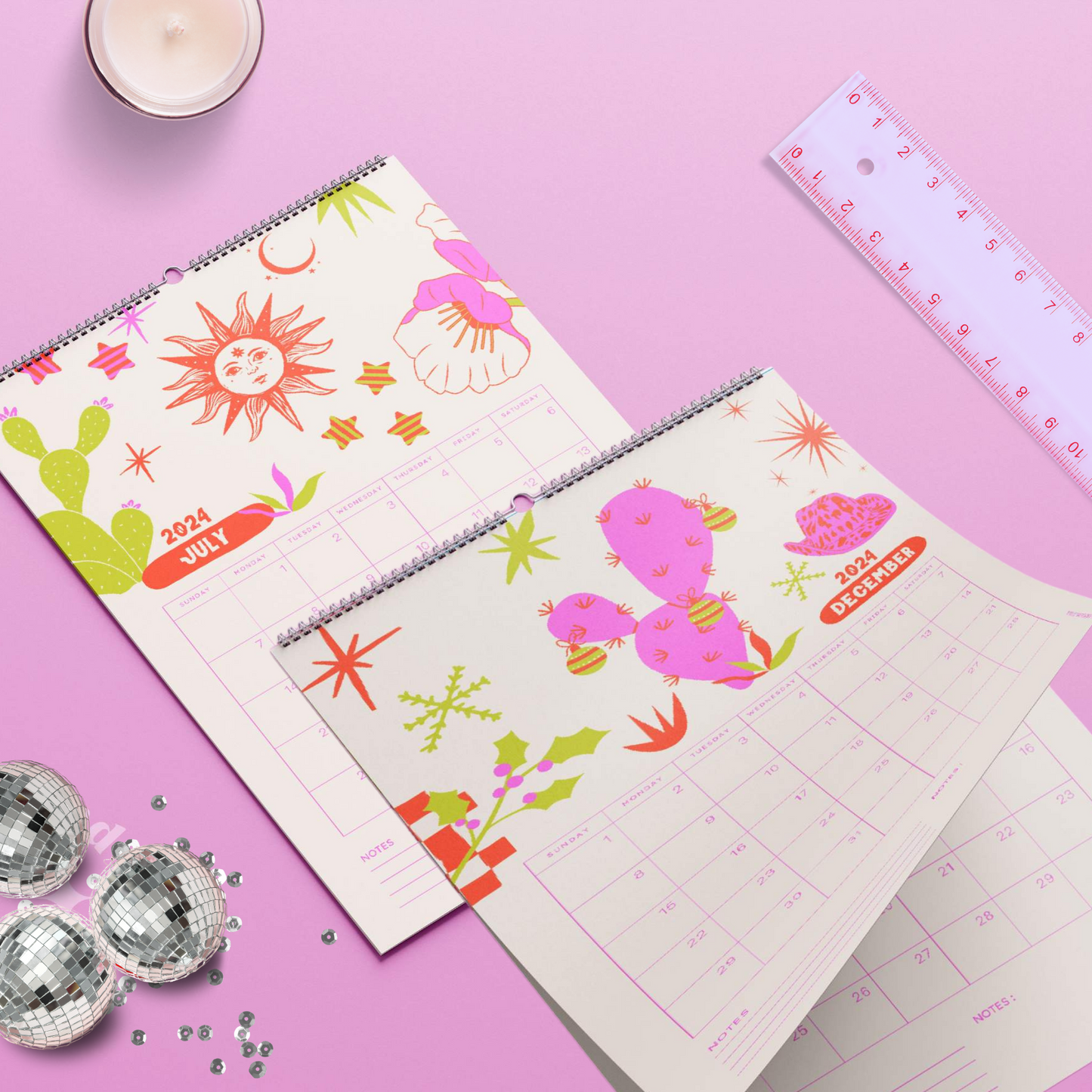 2024 Calendar Daily Planner Cowgirl