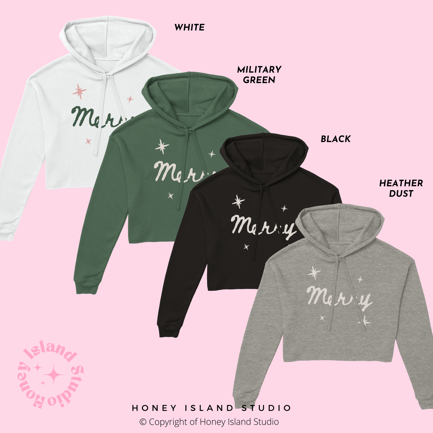 Merry women's cropped hoodie