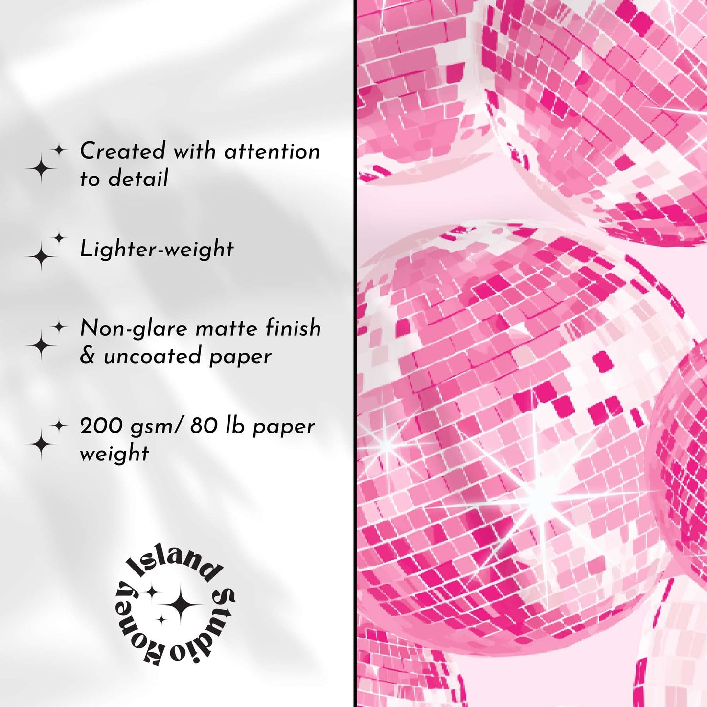 Disco Ball + Queen of Hearts Pink Set of 2 Bundle