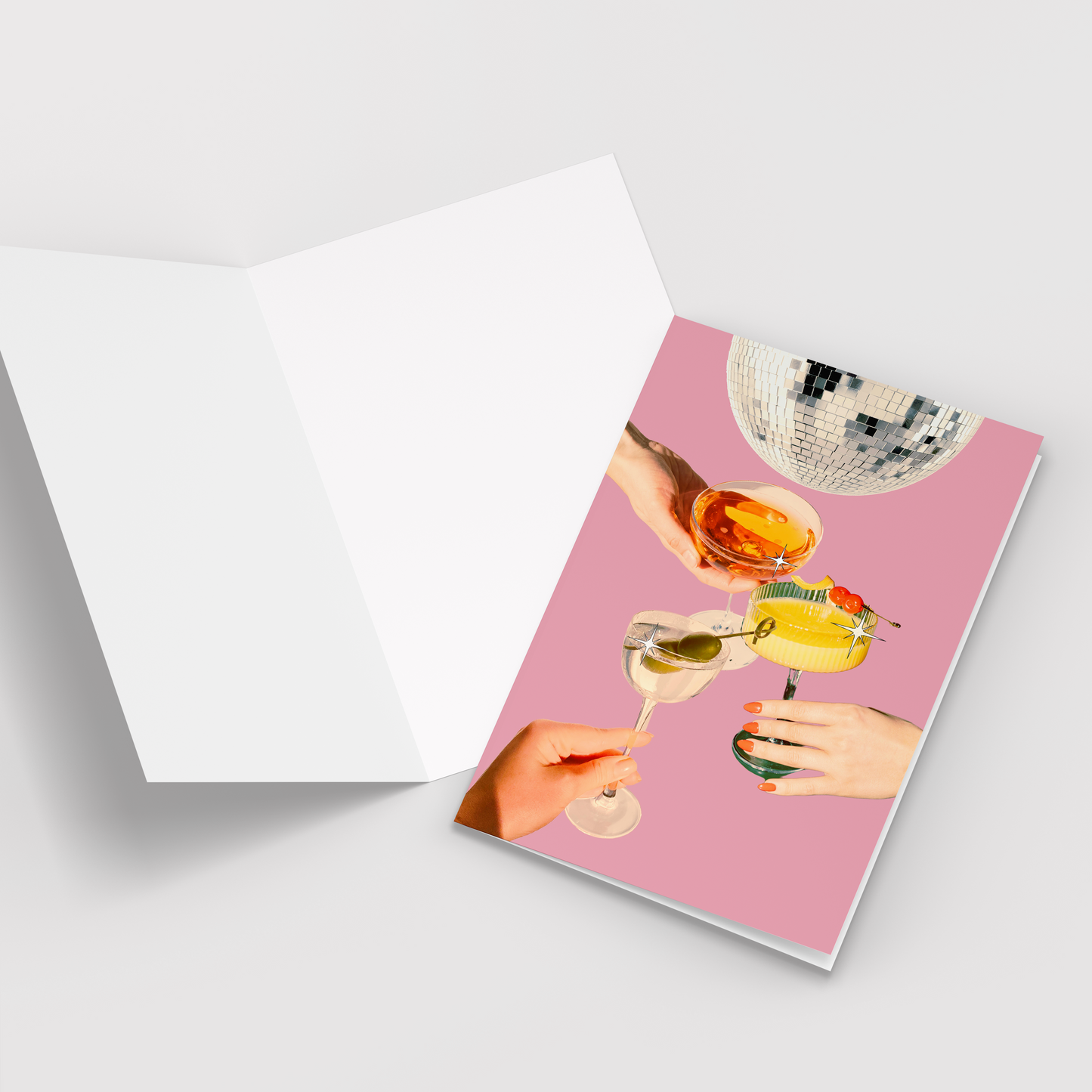 Disco Cheers Retro Pack of 10 Greeting Cards (standard envelopes) (US & CA)