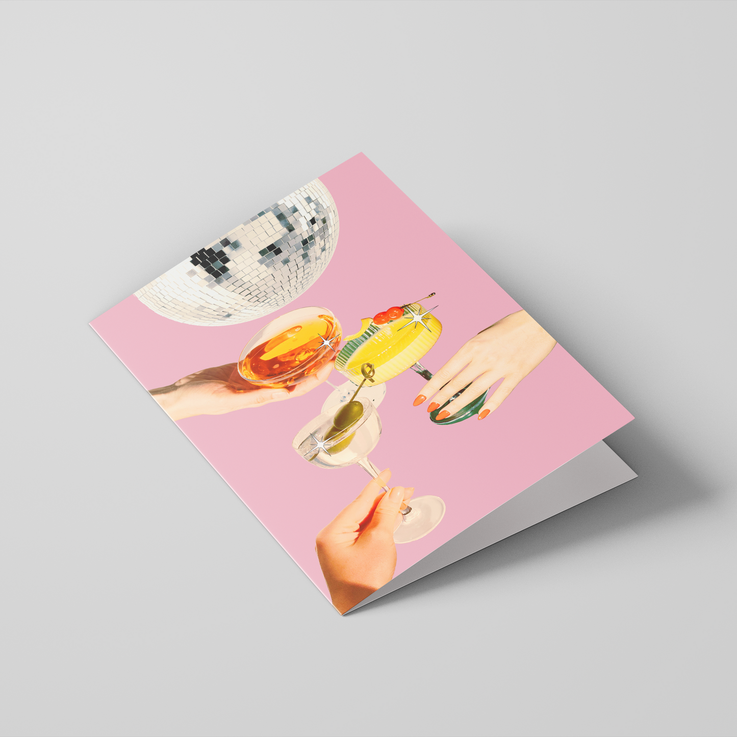 Disco Cheers Retro Pack of 10 Greeting Cards (standard envelopes) (US & CA)