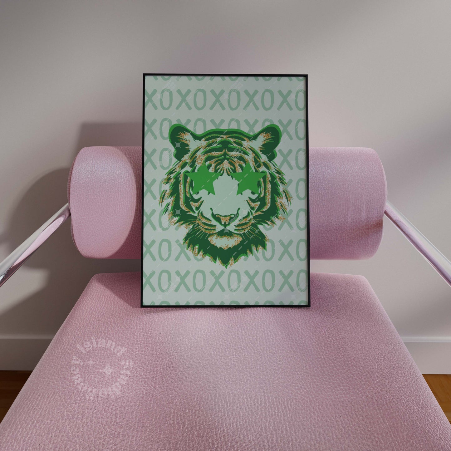Tiger preppy wall art Poster