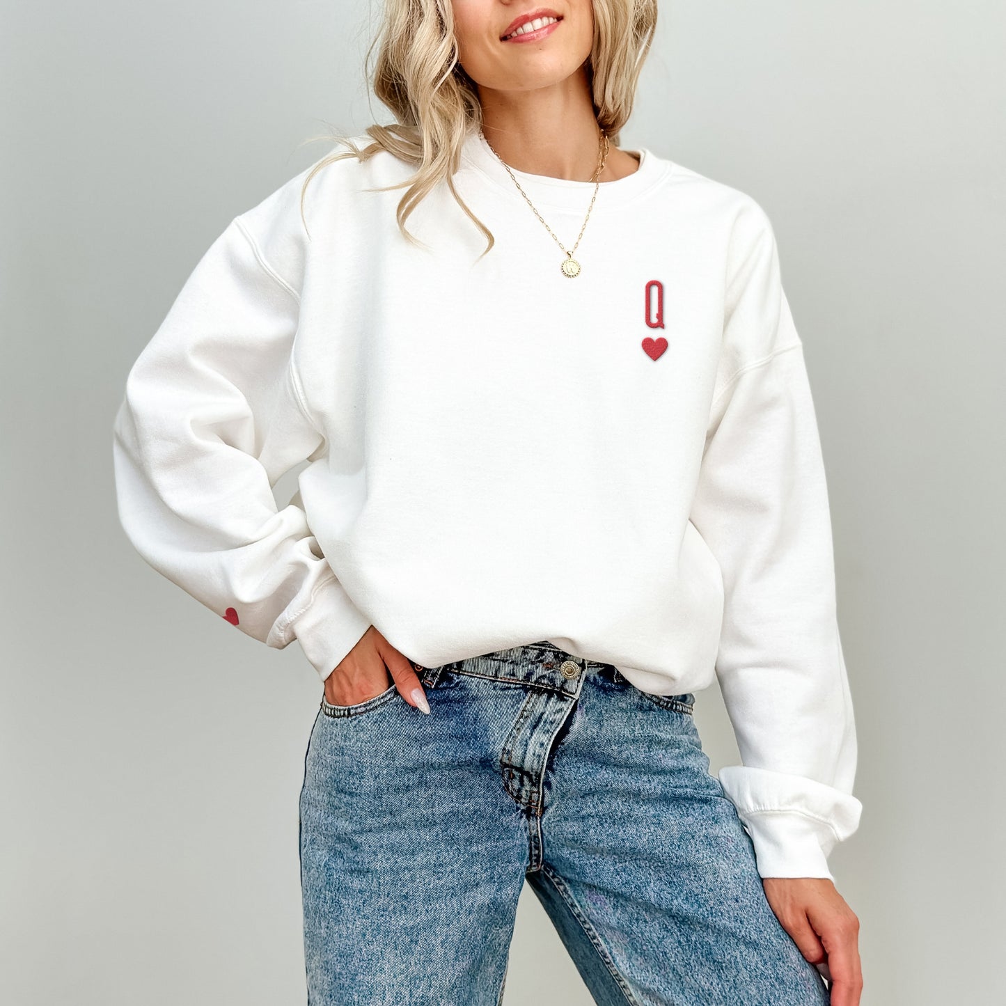 Queen of Hearts Classic Unisex Crewneck Sweatshirt