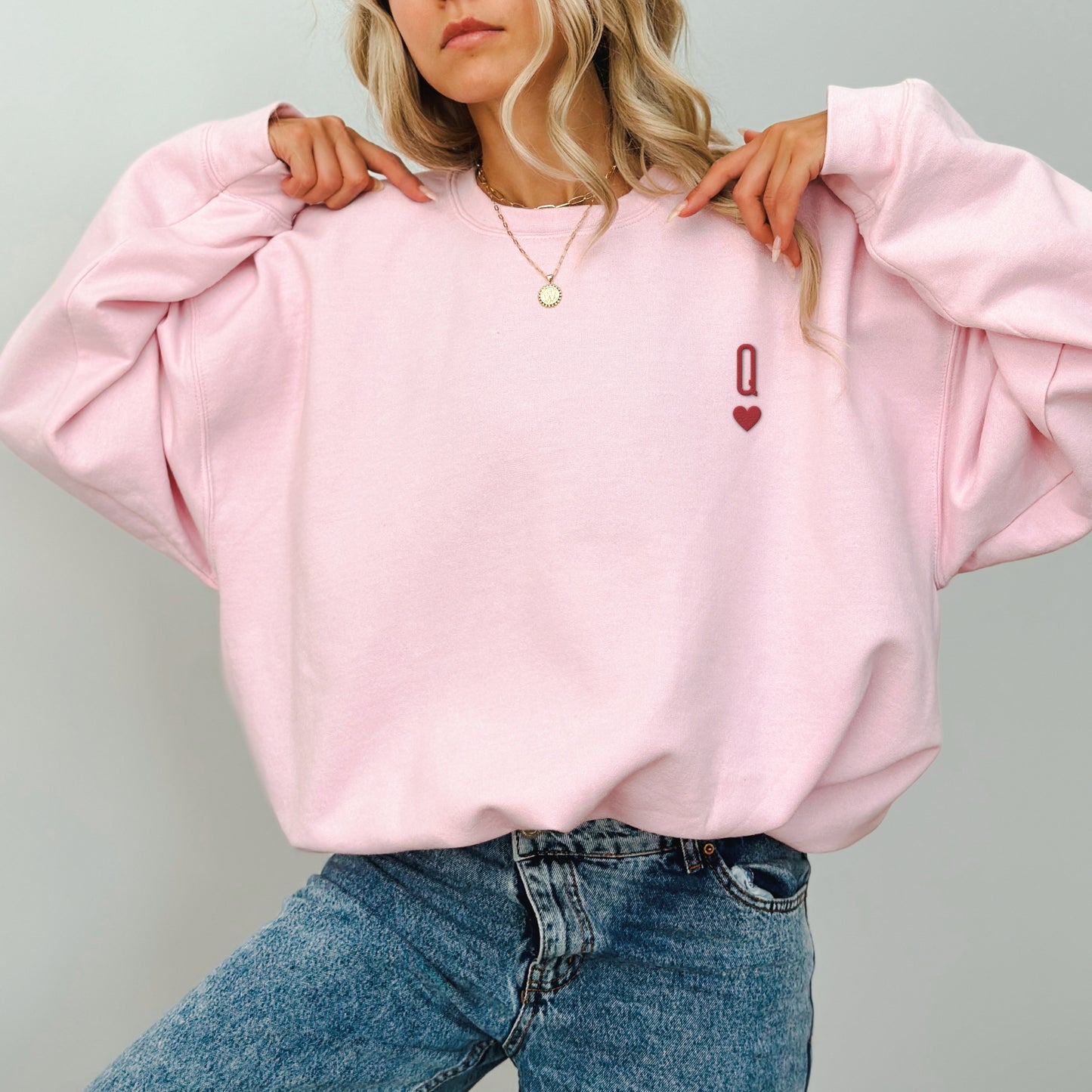 Queen of Hearts Classic Unisex Crewneck Sweatshirt