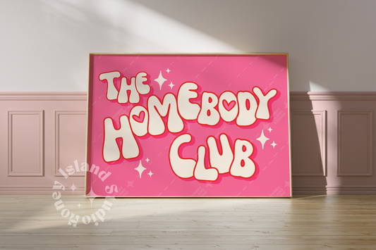 The Homebody club horizontal landscape print