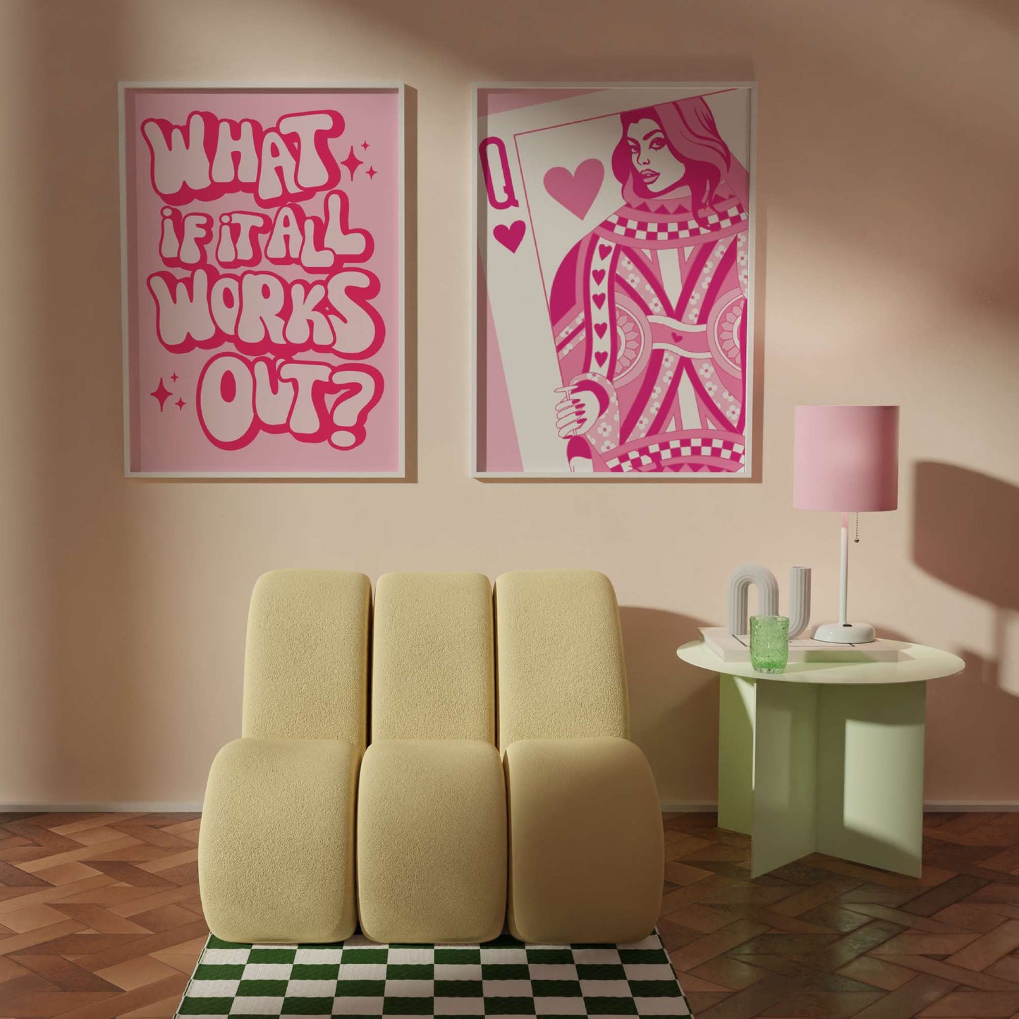 What If It All Works Out Poster Pink