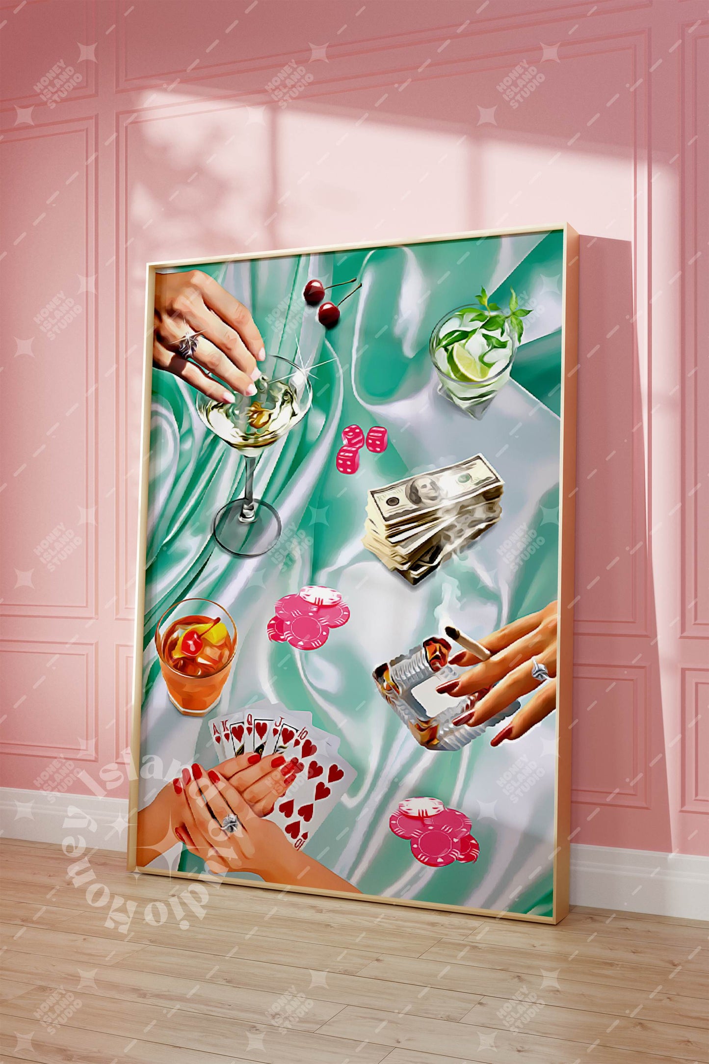 Poker Night Poster - Green