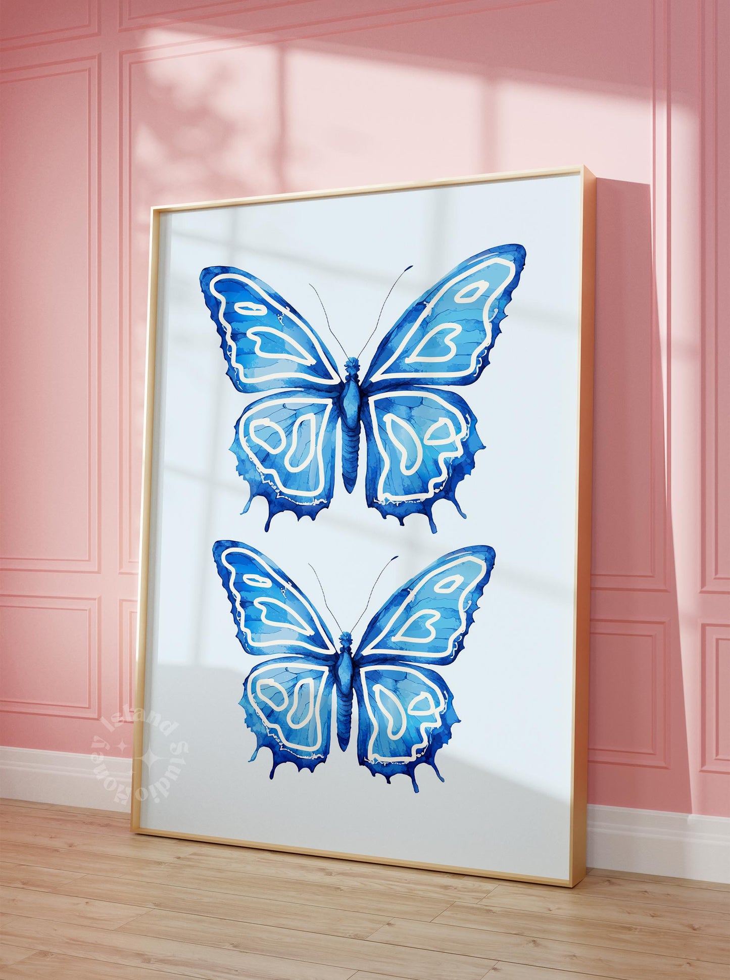 Butterflies poster - Blue