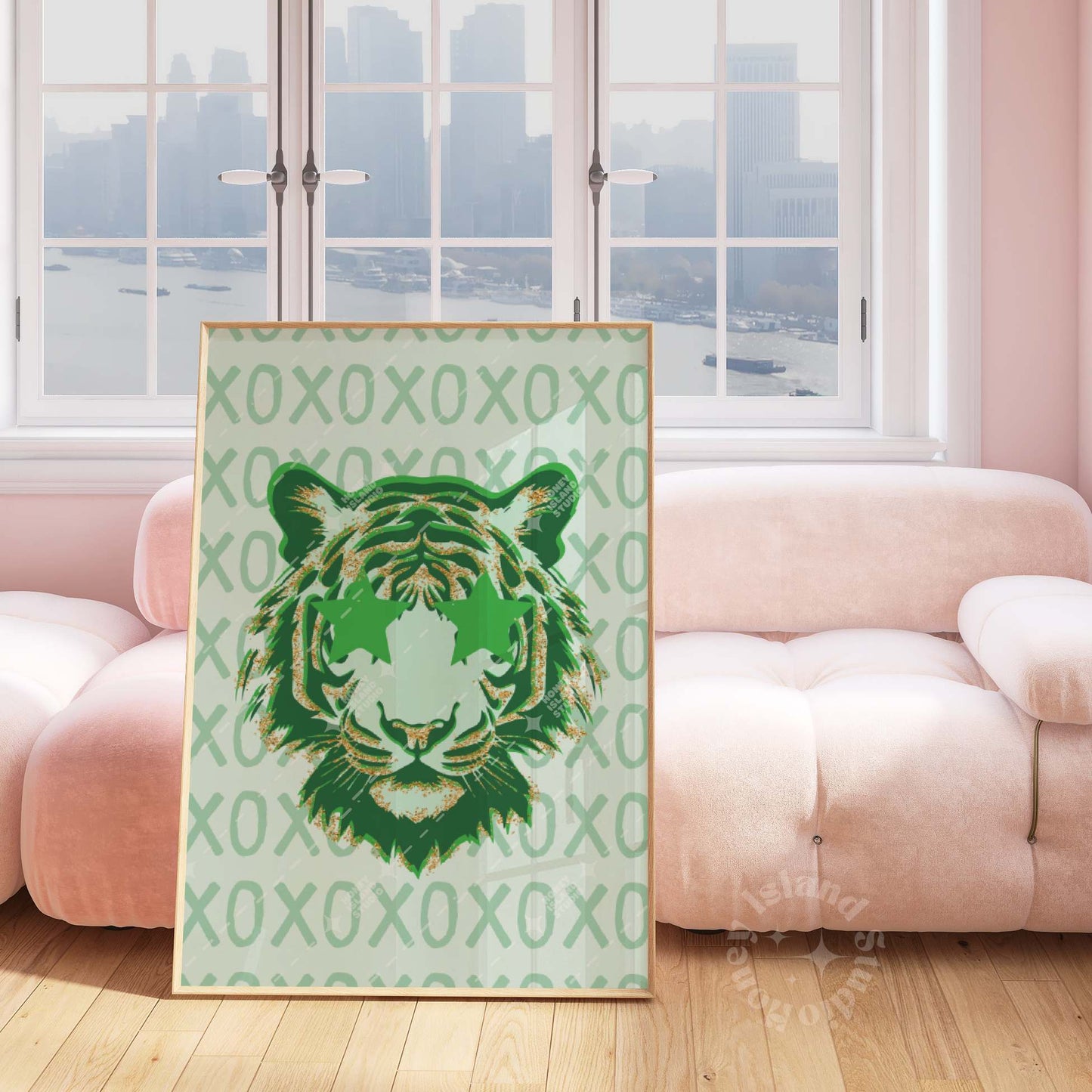 Tiger preppy wall art Poster