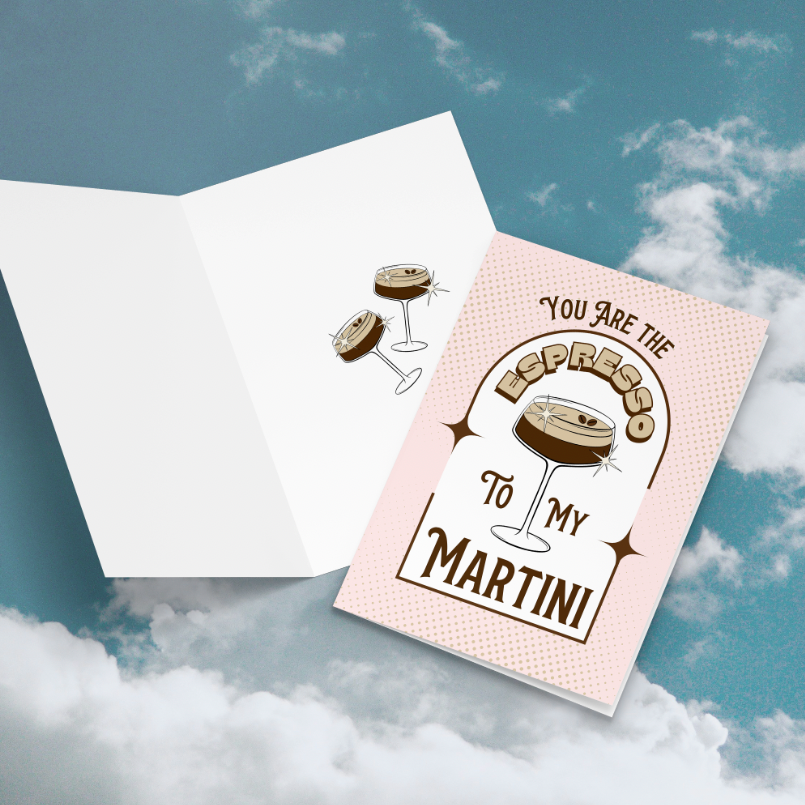 You Are The Espresso to my Martini Valentines Card Case of 10  (standard envelopes)