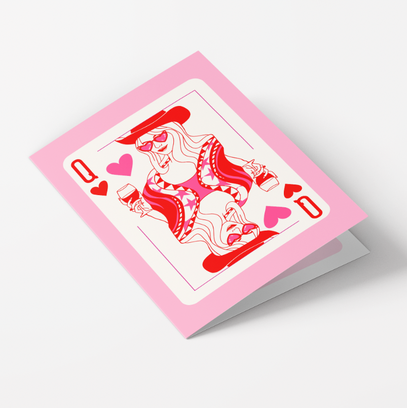 Queen Of My Heart - Pack of 10 Greeting Cards (standard envelopes) (US & CA)