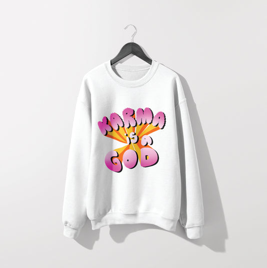 Karma is a God Classic Unisex Crewneck Sweatshirt