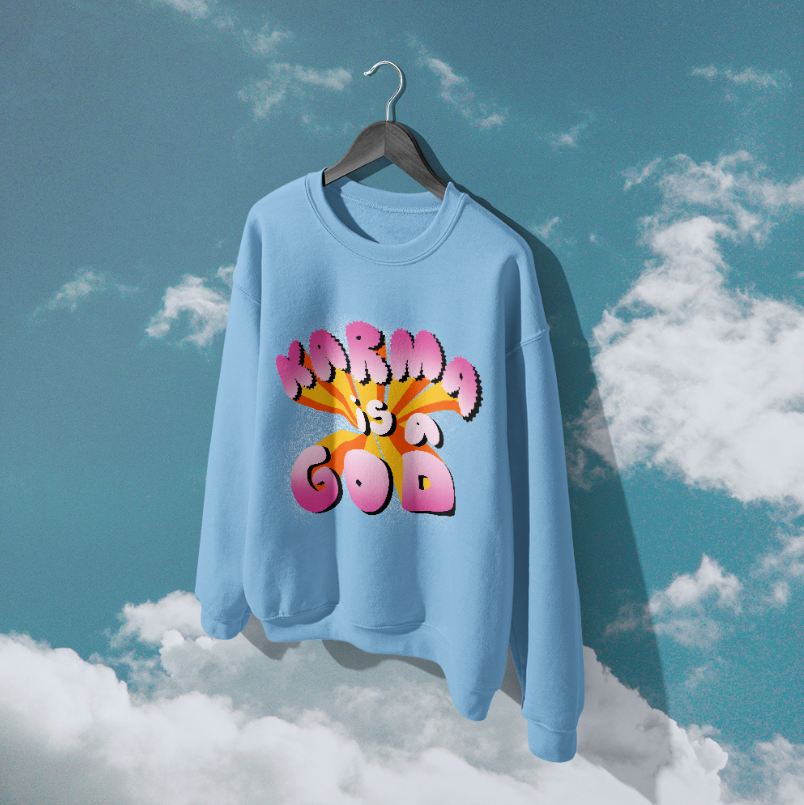 Karma is a God Classic Unisex Crewneck Sweatshirt