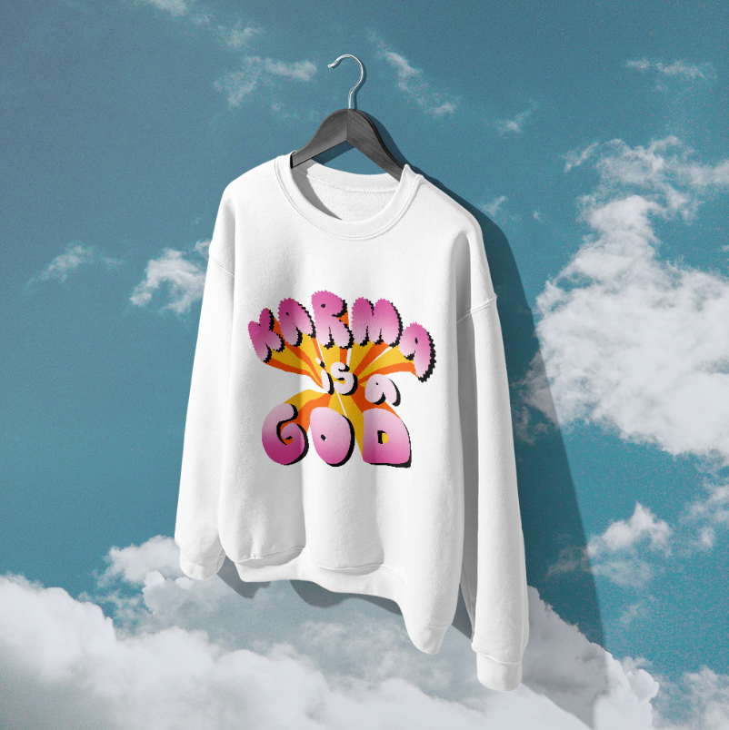 Karma is a God Classic Unisex Crewneck Sweatshirt