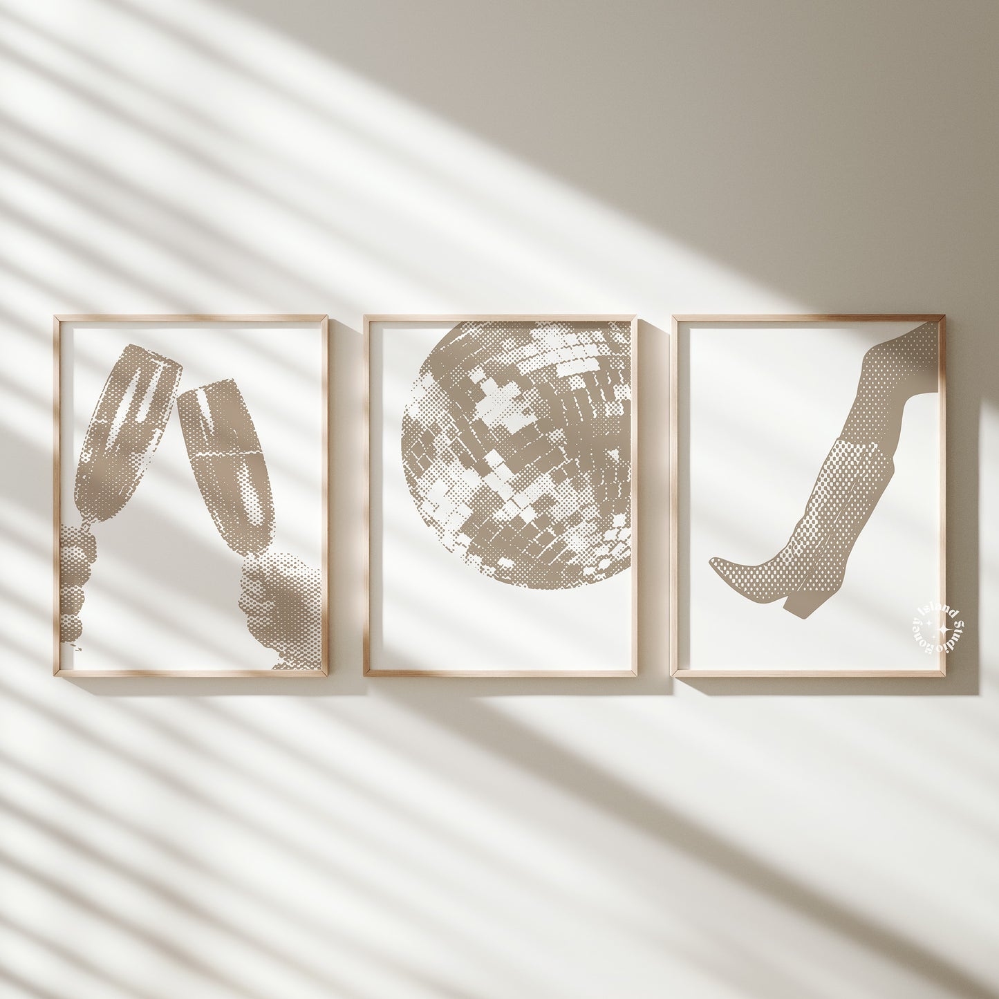 Set of 3 Unspoken Taylor Prints - Beige Neutral - Digital