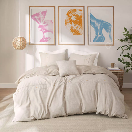 Set of 3 Disco Martini Print - Pastels - Digital