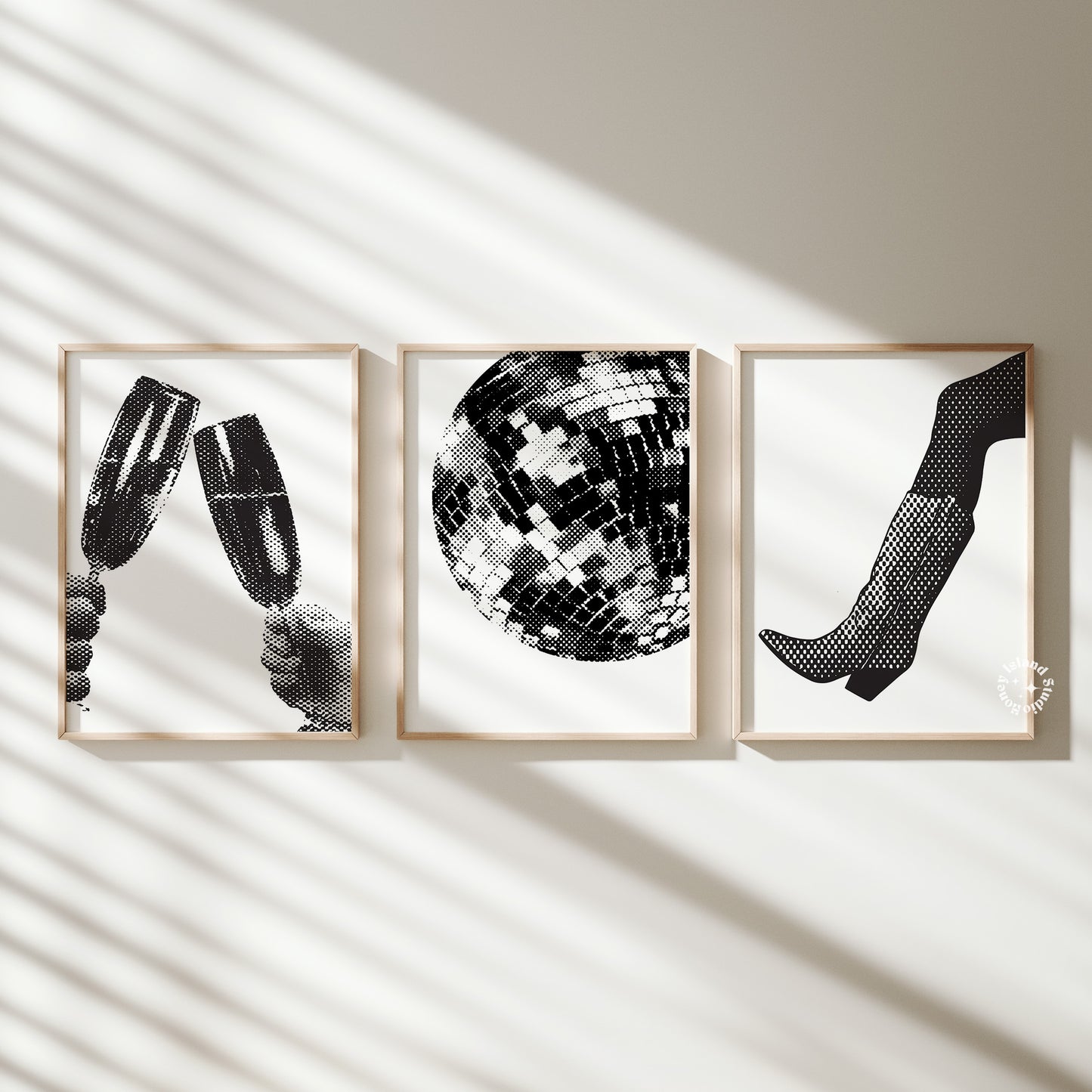 Set of 3 Unspoken Taylor Prints - Black White Digital