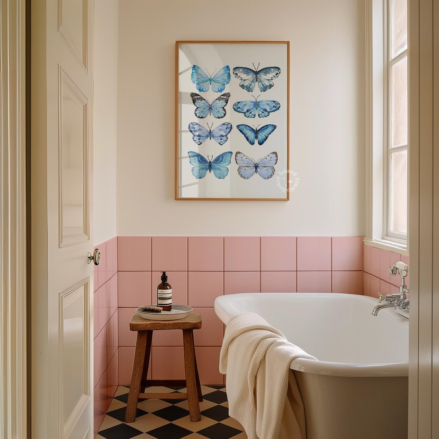 Butterfly collection print - Blue