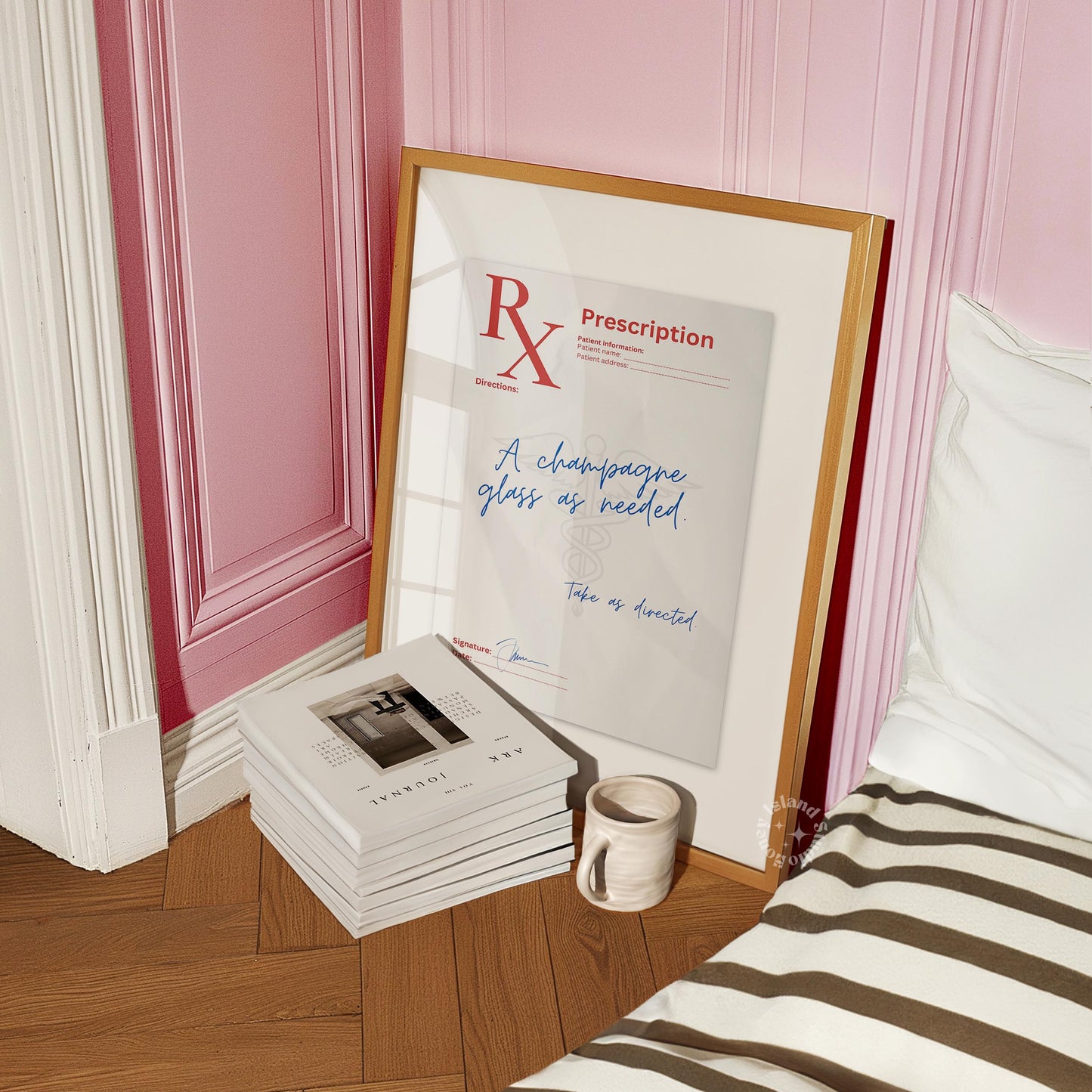 Champagne RX Prescription Parody Poster