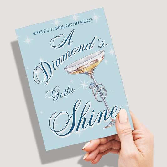 Bejeweled Engagement Card, Pack of 10 Greeting Cards (standard envelopes) (US & CA)