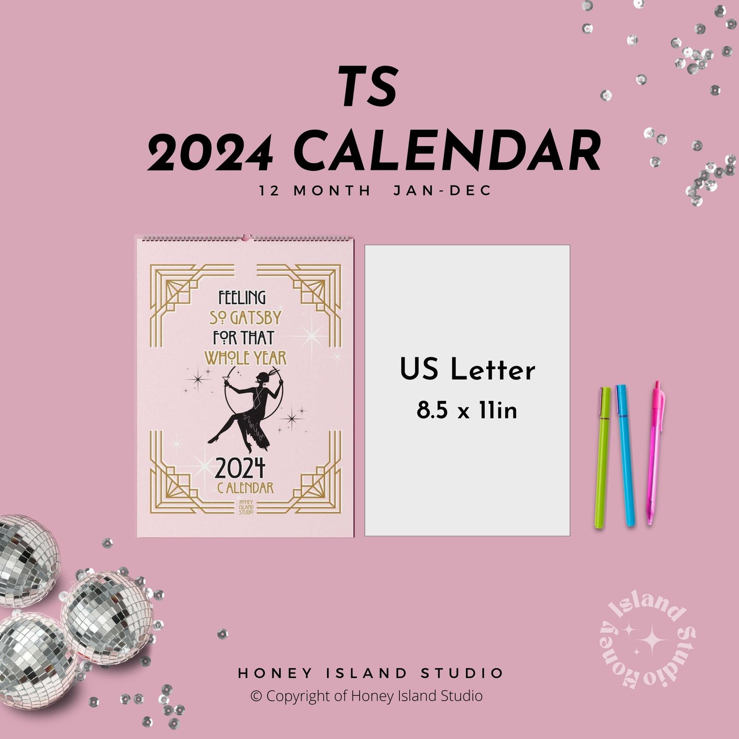 TS 2024 Calendar Daily Planner