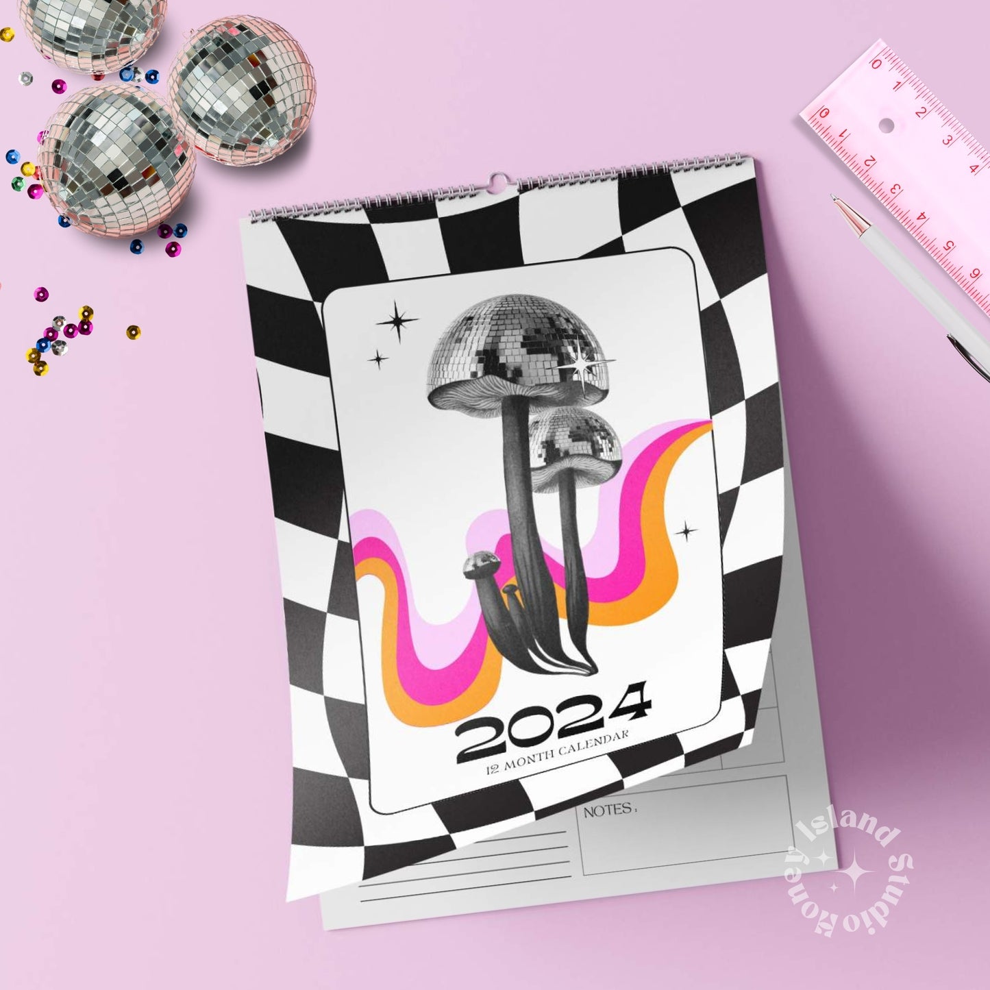 Disco Calendar 2024 Daily Planner