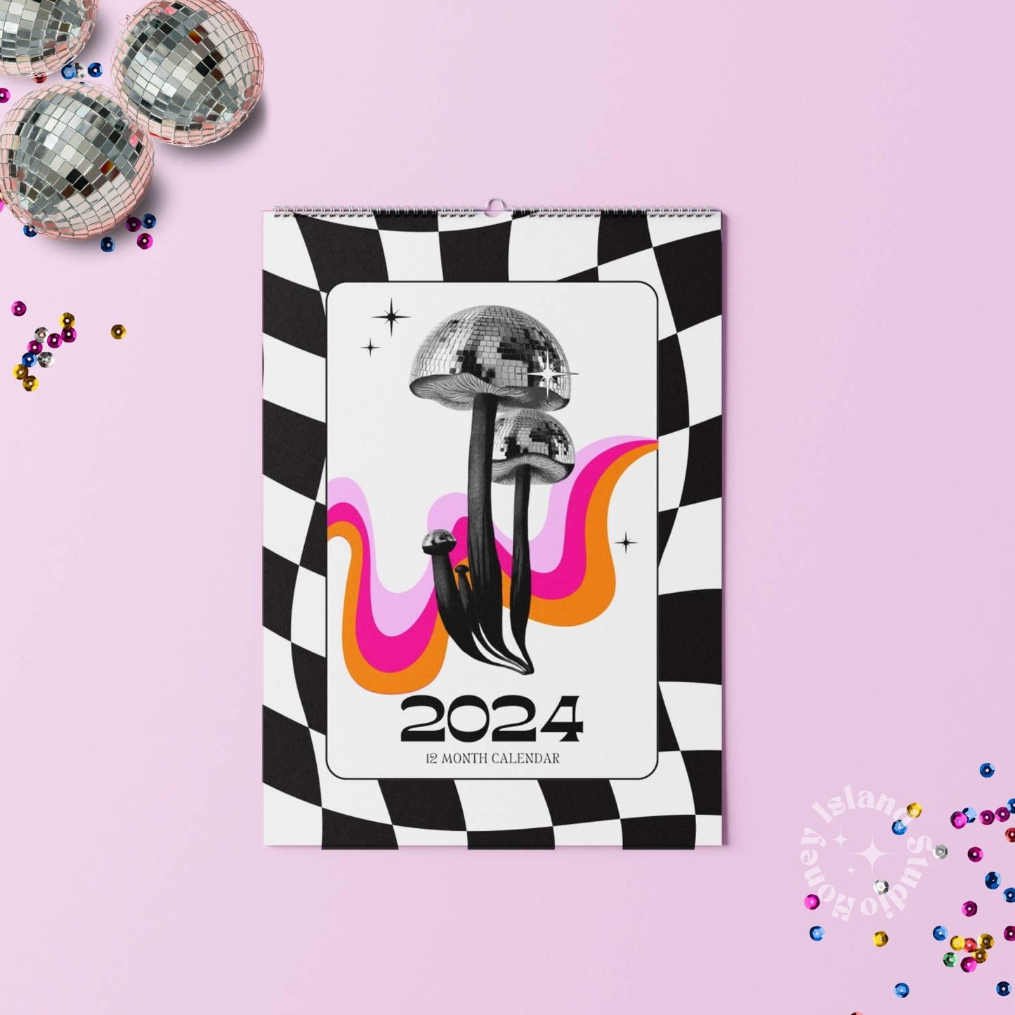 Disco Calendar 2024 Daily Planner