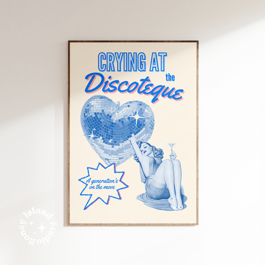 Crying at the discoteque disco retro dorm decor