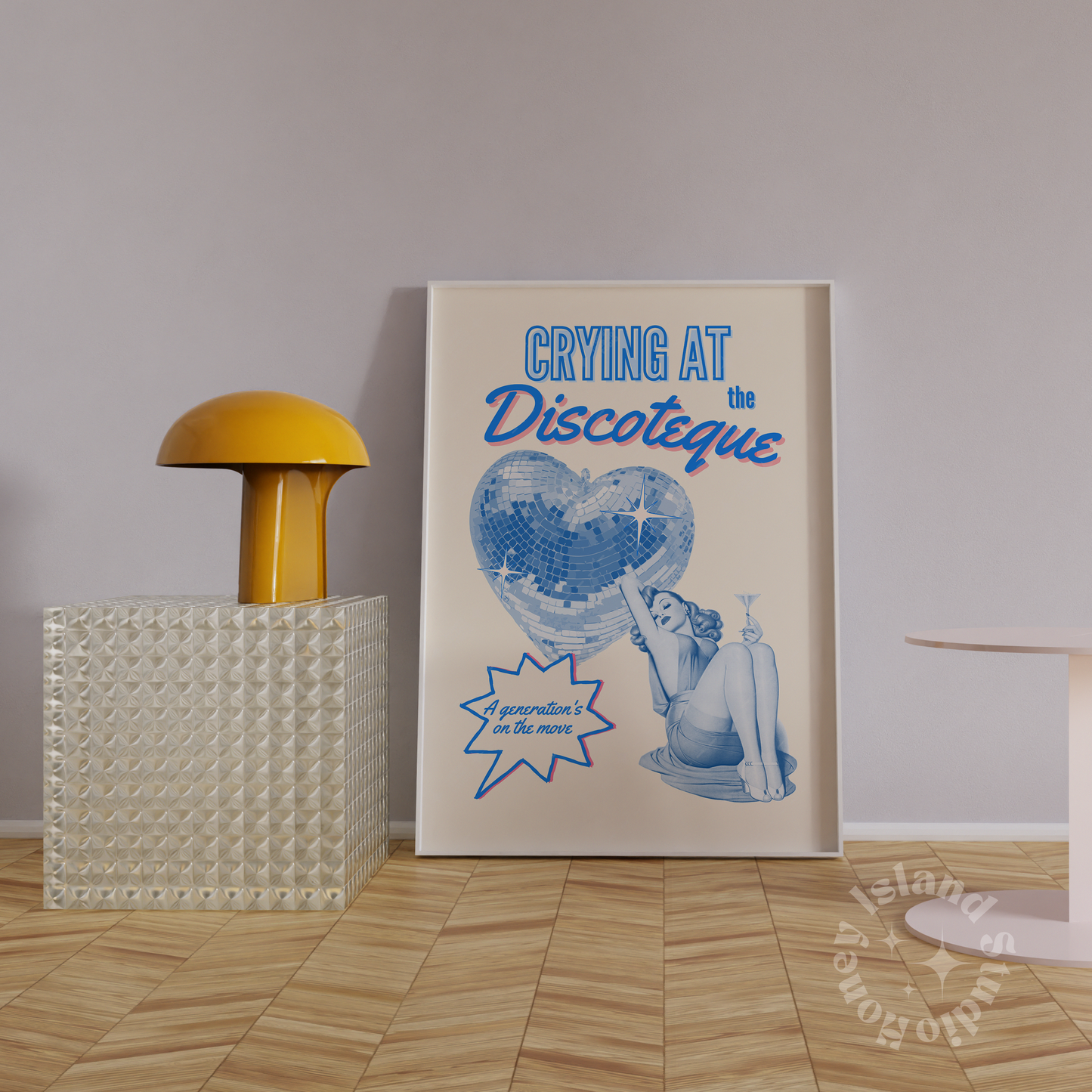 Crying at the discoteque disco retro dorm decor