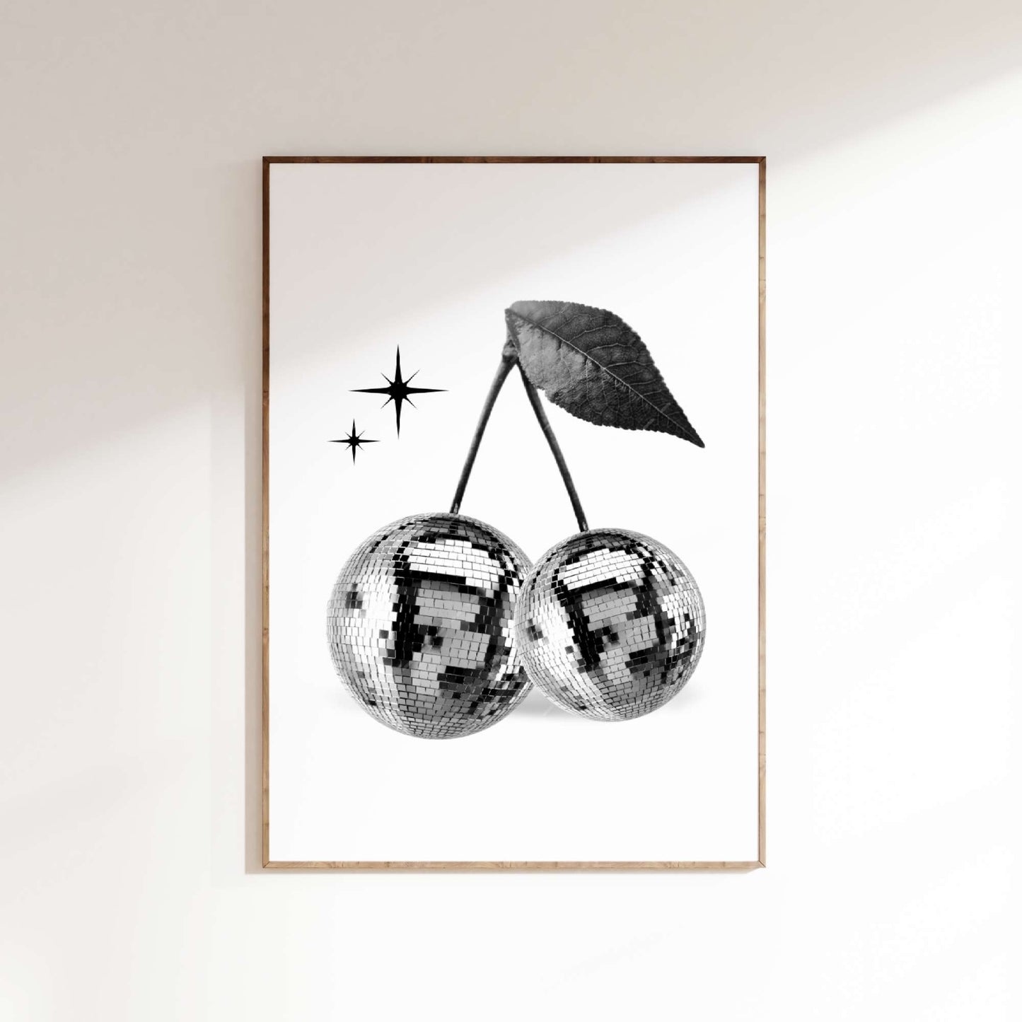Disco Cherry Y2K Poster