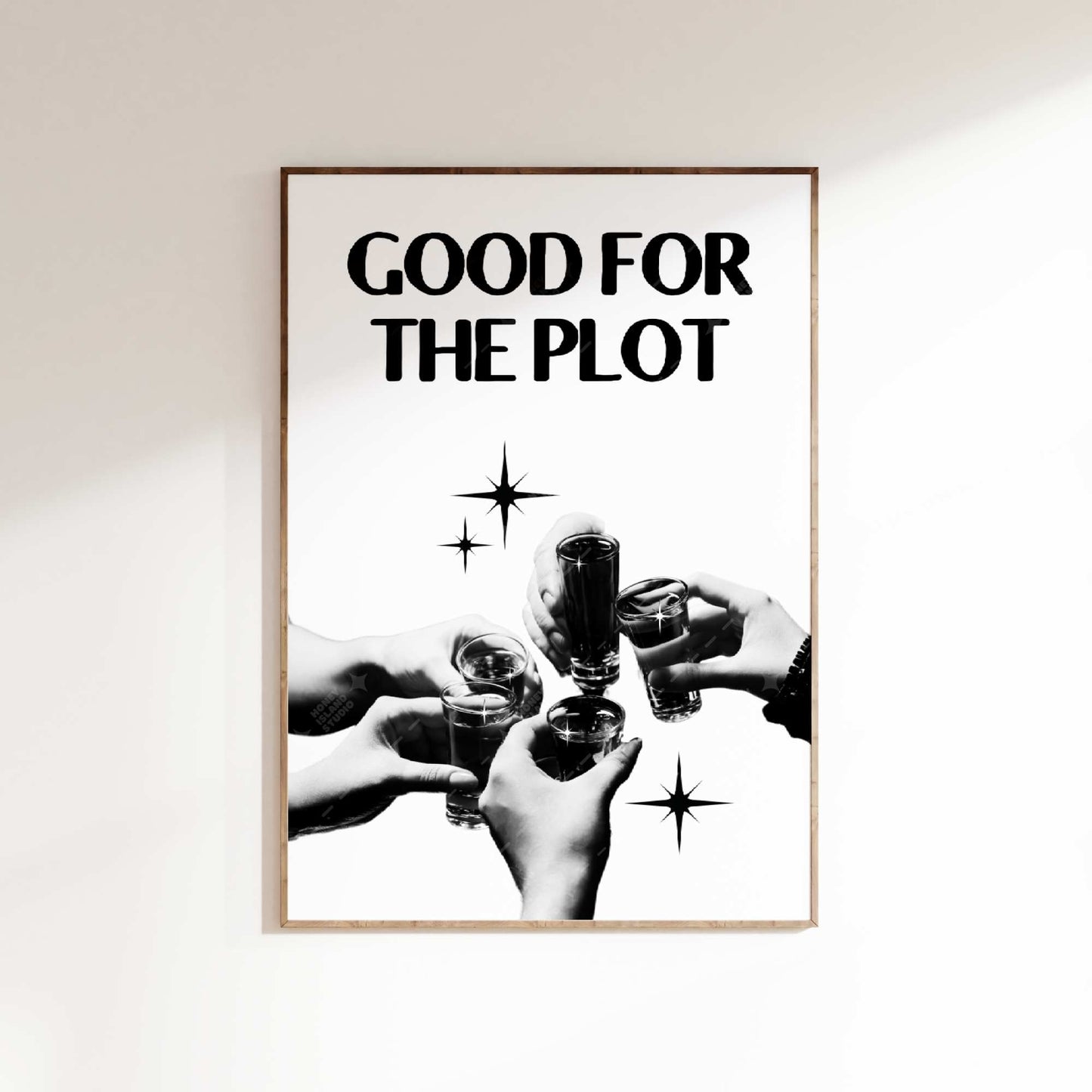 Disco Cherry + Good For The Plot B&W Poster Set of 2 Bundle