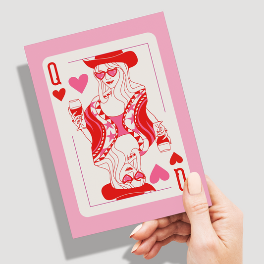 Queen Of My Heart - Pack of 10 Greeting Cards (standard envelopes) (US & CA)