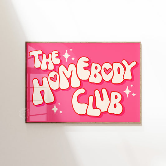 The Homebody club horizontal landscape print