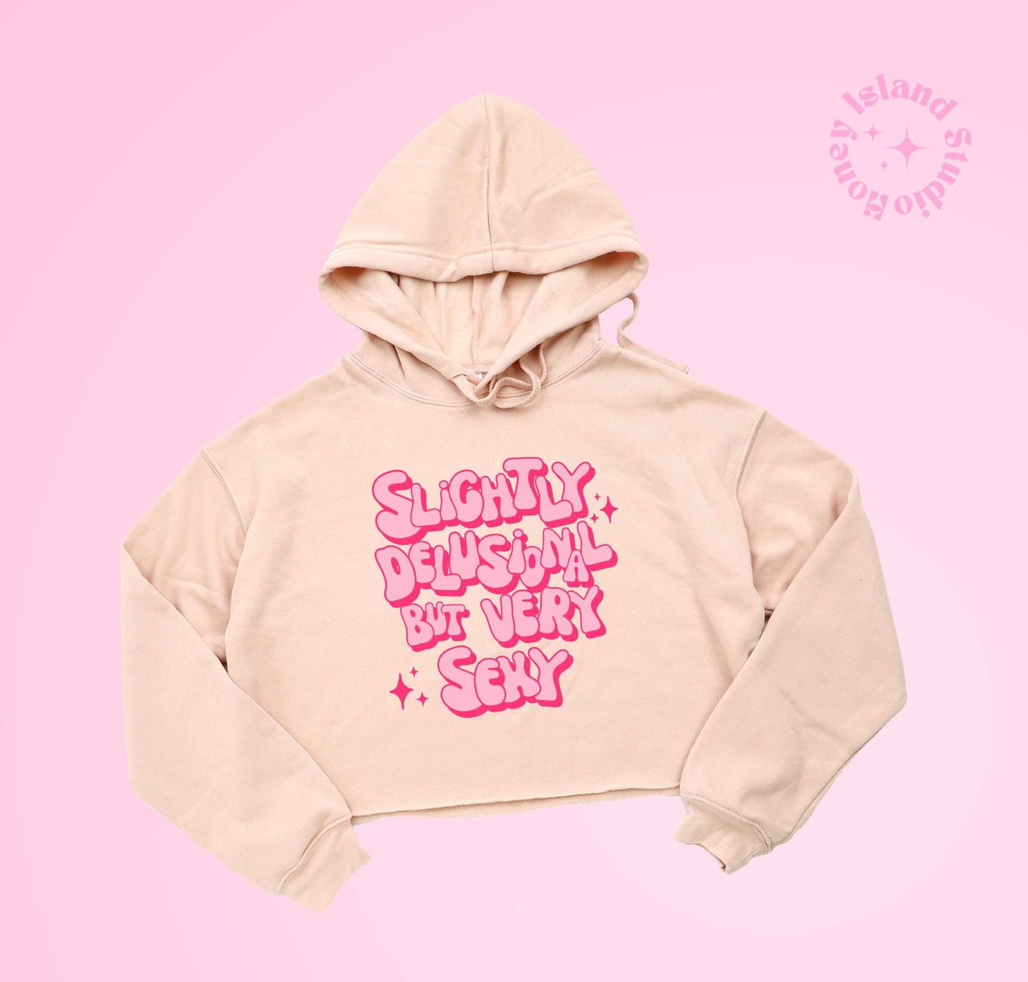 Slightly Delusional But Very Sexy Women's Cropped Hoodie
