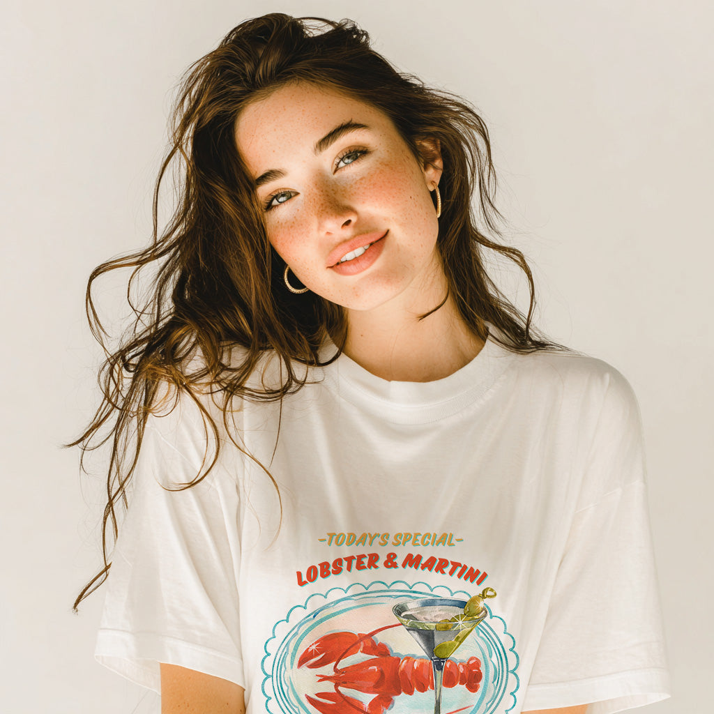 Lobster Martini Premium T-shirt - Honey Island Studio