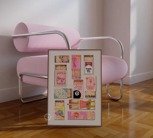 Vintage Matchbox Poster