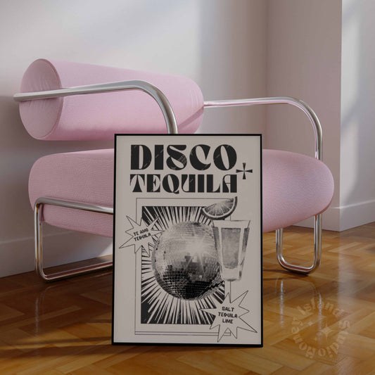 Retro Disco + Tequila (Black/White) - Digital