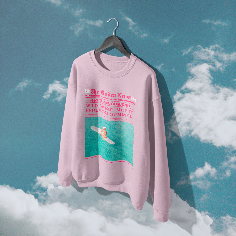 Rodeo News - Surf's Up Cowgirl Sweatshirt